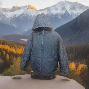 Route 66 Jacket XL Black Nylon Quilted Diamond Coat Puffer